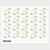 Boho Sunflower Patch Wedding Sticker (Blatt)