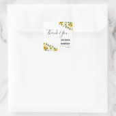 Boho Sunflower Patch Wedding Sticker (Tasche)