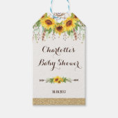 Boho Sunflower Rustic Watercolor Dreamcatcher Geschenkanhänger (Vorderseite)