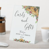 Boho Sunflower - Rustikale Hochzeitskarte und Gesc Sockelschild (In SItu)