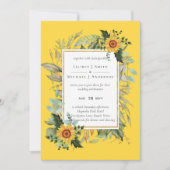 Boho Sunflower Sage Greenerity Wedding (Vorderseite)