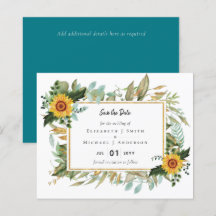 Boho Sunflower Sage Greenerity Wedding