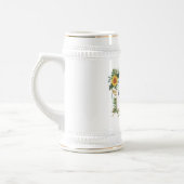 Boho Sunflower Sage Greenerity Wedding Bierglas (Links)