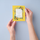 Boho Sunflower Sage Greenerity Wedding Flyer (Gruppe)