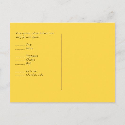 Boho Sunflower Sage Greenerity Wedding Postkarte (Rückseite)