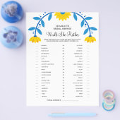 Boho Sunflower würde eher Brautparty spielen Flyer (Einzeln)