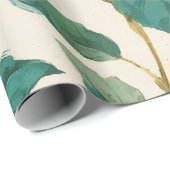 Boho Sunflower Yellow Floral Pattern Spring Summer Geschenkpapier (Rolleneckpunkt)