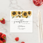 Boho Sunflowers Baby Dusche Serviette (Beispiel)