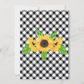 Boho Sunflowers Baby Dusche Word Scramble Einladung (Rückseite)