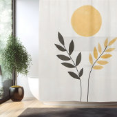 Boho Sunlit Oasis Duschvorhang