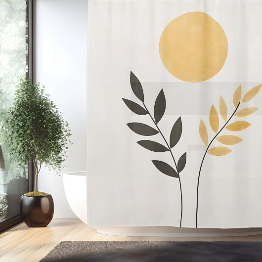 Boho Sunlit Oasis Duschvorhang