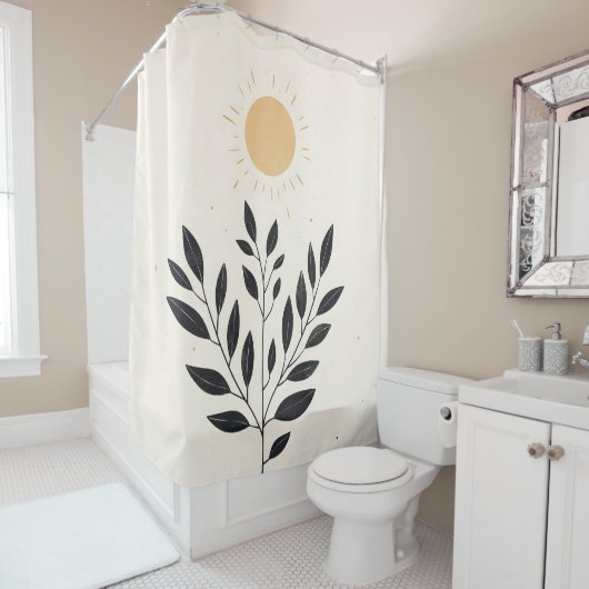 Boho Sunlit Oasis Duschvorhang (Beispiel)