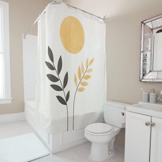 Boho Sunlit Oasis Duschvorhang (Beispiel)