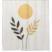 Boho Sunlit Oasis Duschvorhang (Vorderseite)