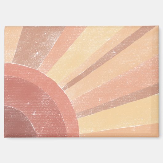 Boho Sunrise Magnet (Vorderseite)