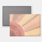 Boho Sunrise Magnet (Vorderseite/Rückseite)