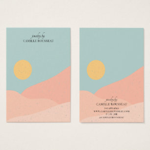 Boho Sunrise Wüste Abstrakt Earring Display Card