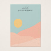 Boho Sunrise Wüste Abstrakt Earring Display Card (Vorderseite)