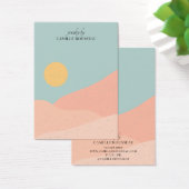 Boho Sunrise Wüste Abstrakt Earring Display Card (Schreibtisch)