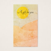 Boho Sunrise Wüste Abstrakte Geschenkkarte (Vorderseite)