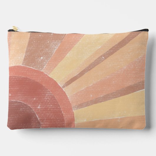 Boho Sunrise Zipper Pouch Zubehörtasche (Vorderseite)