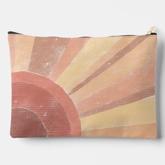Boho Sunrise Zipper Pouch Zubehörtasche (Rückseite)