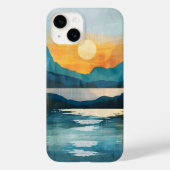 Boho Sunset Mountains Case-Mate iPhone Hülle (Rückseite)