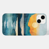 Boho Sunset Mountains Case-Mate iPhone Hülle (Rückseite (Horizontal))
