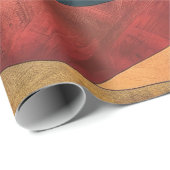 Boho Sunset Over Mountains - Retro Erthy Landschaf Geschenkpapier (Rolleneckpunkt)