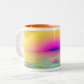 Boho Sunset Tasse (Vorderseite Links)