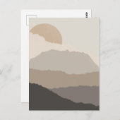 Boho Sunset Torrent Paper Art Post Card Postkarte (Vorne/Hinten)