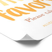 Boho sunshill sun Baby Dusche Gastgeschenke unterz Poster (Ecke)