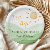 Boho Sunshine 1. Geburtstag Pappteller