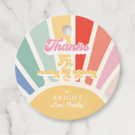 Boho Sunshine 1. Reise um die Sonne Geburtstag Geschenkanhänger