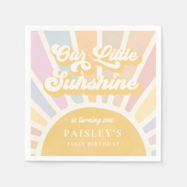 Boho Sunshine 1. Reise um die Sonne Geburtstag Serviette