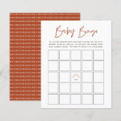 Boho Sunshine Baby Bingo Game (Vorne/Hinten)