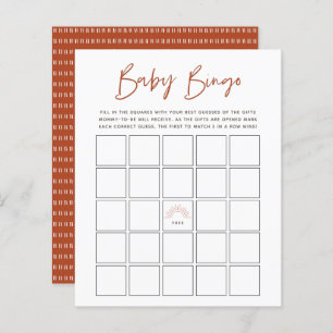 Boho Sunshine Baby Bingo Game