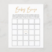 Boho Sunshine Baby Bingo Game (Vorderseite)