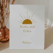 Boho Sunshine Baby Duschbücher und Geschenke Sockelschild