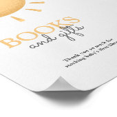 Boho Sunshine Baby Duschbücher und Geschenke Unter Poster (Ecke)