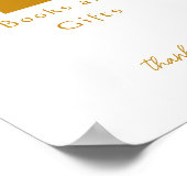 Boho Sunshine Baby Duschbücher und Geschenke Unter Poster (Ecke)