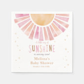 Boho Sunshine Baby Dusche Party Napkins Serviette (Vorderseite)