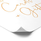 Boho Sunshine Baby Duschkarten und Geschenkschild Poster (Ecke)