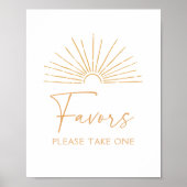 Boho Sunshine Baby Duwer favorisiert Schild (Vorne)