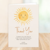 Boho Sunshine Baby Shower Dankeskarte