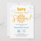 Boho Sunshine Baby Shower Einladung (Vorderseite)