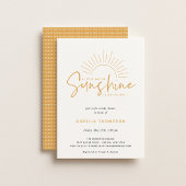 Boho Sunshine Baby Shower Einladung