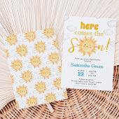 Boho Sunshine Baby Shower Einladung