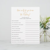 Boho Sunshine Baby Shower Game (Stehend Vorderseite)