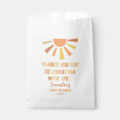 Boho Sunshine Baby Shower Geschenktütchen (Vorderseite)